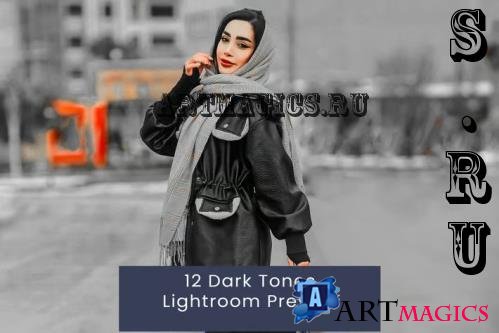 12 Dark Tones Lightroom Presets - QFSS3Y2