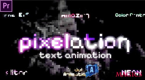 Text Pixelation Animation 2660791 - Premiere Pro Presets