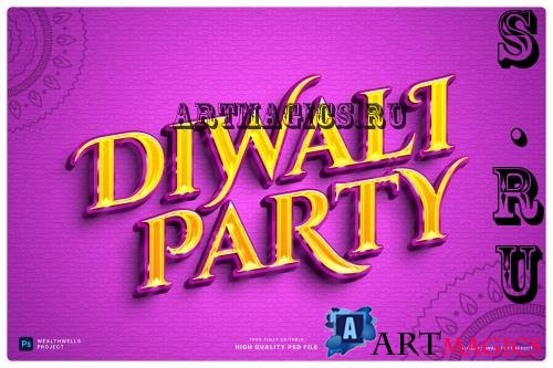 Glossy Diwali Text Effect - VWQW976