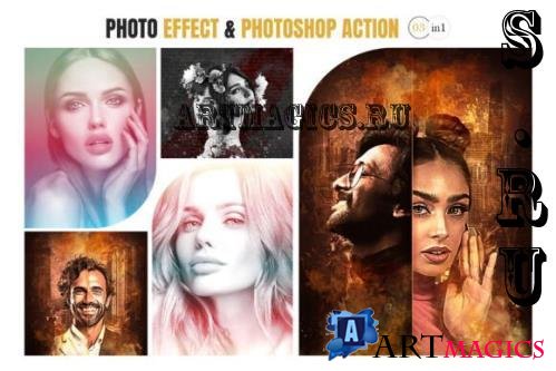 Photoshop Photo Effect & Action - 283007590