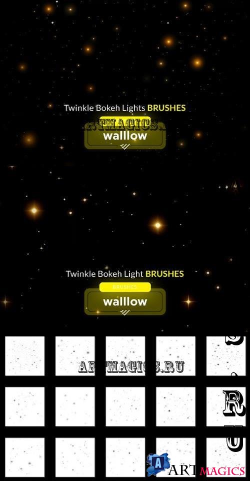 Twinkle bokeh light photoshop brush - 286080229