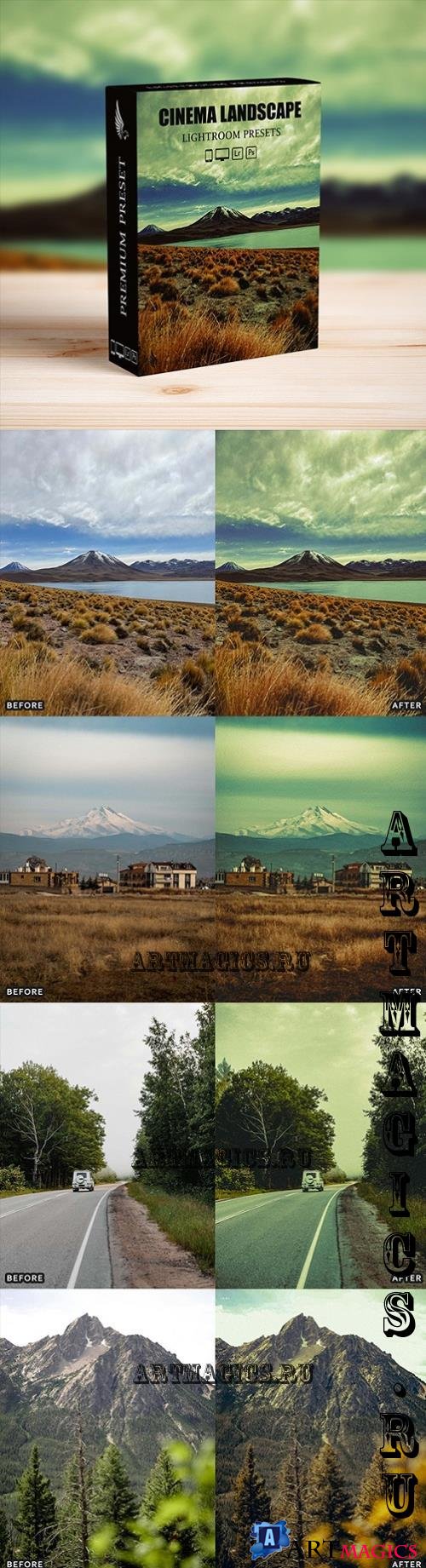 Landscape Cinematic Lightroom Presets Pack - 54300806