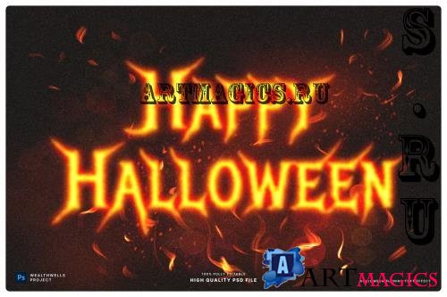 Halloween Burning Text Effect - BHC3E4A