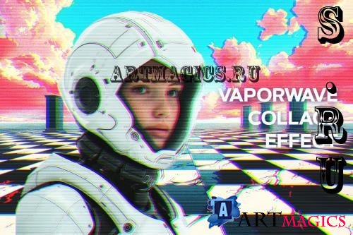 Vaporwave Collage Photo Effect - KW2HRDA