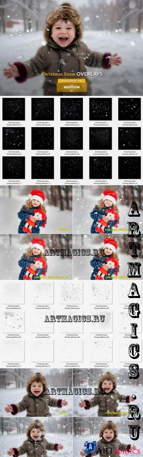 Snow PNG transparent photo Overlays - 285754292