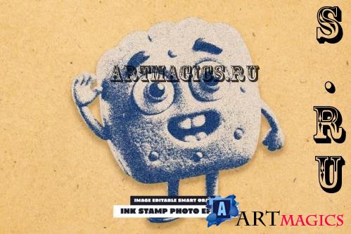 Ink Stamp Photo Effect - 285779914