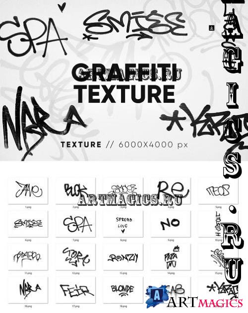 20 Graffiti Texture HQ - 286069726