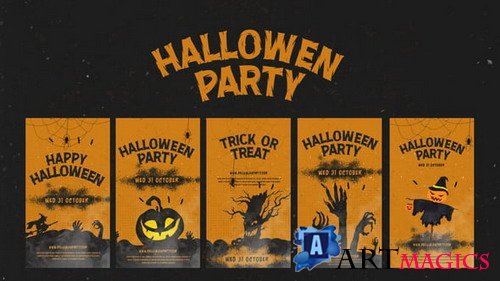 Halloween Party Instagram Stories - 48271960 - Premiere Pro Template (Videohive)