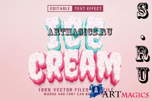 Ice Cream Editable Text Effect  - 5LLXARZ