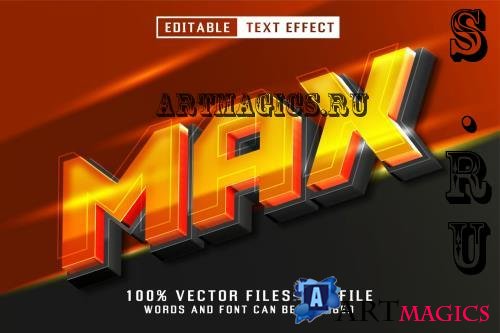 Max Editable Text Effect - NJUX4BT