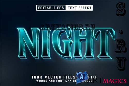 Night Editable Text Effect - 5Y67YCK