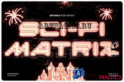 Scifi Matrix Text Effect - ZPCKM5N