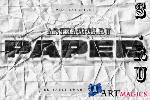 Paper Stamp PSD Text Effect - 7D9FNB8