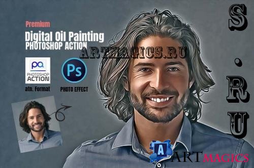 Digital Oil Painting Photoshop Actions