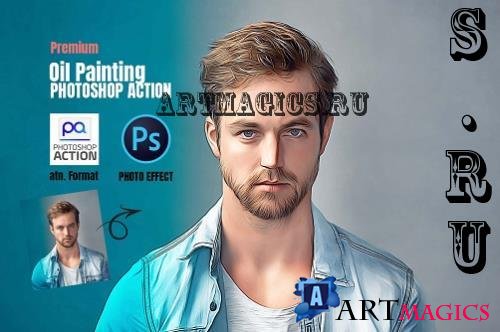  Oil Painting Photoshop Action