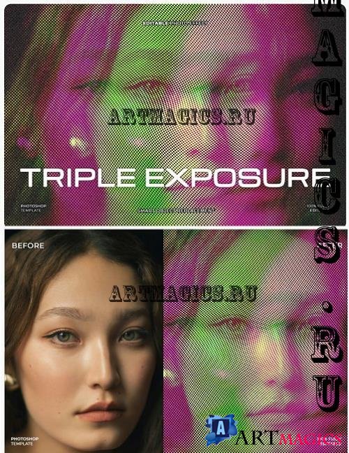 Triple Exposure Photo Effect - TKDQVXK