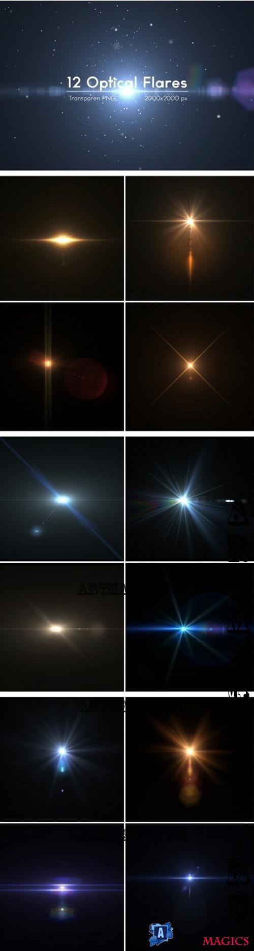 12 Optical Flares - 3LZFYGA