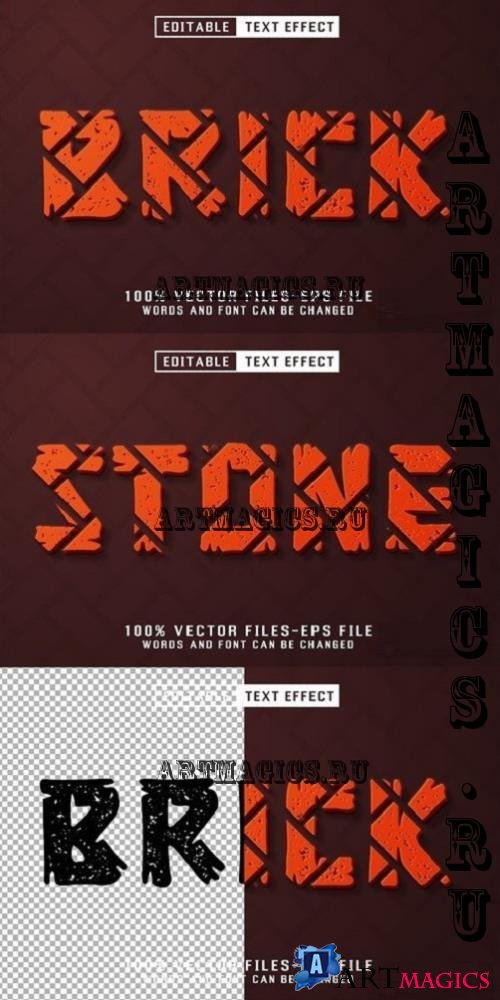 Brick 3d Text - Editable Text Effect - NS7D4K6