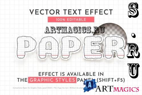 Hand Drawn Paper Editable Effect - 285379256 - YVWUPK9