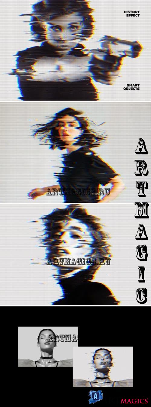 Distort Glitch Photo Effect - 287159754