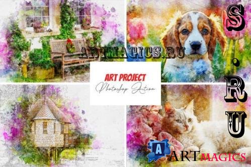 Art Project Photoshop Action - 286996705