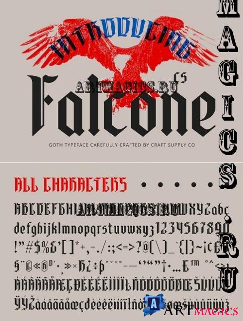 CS Falcone - Gothic Font - 285846010 - Z96557Z