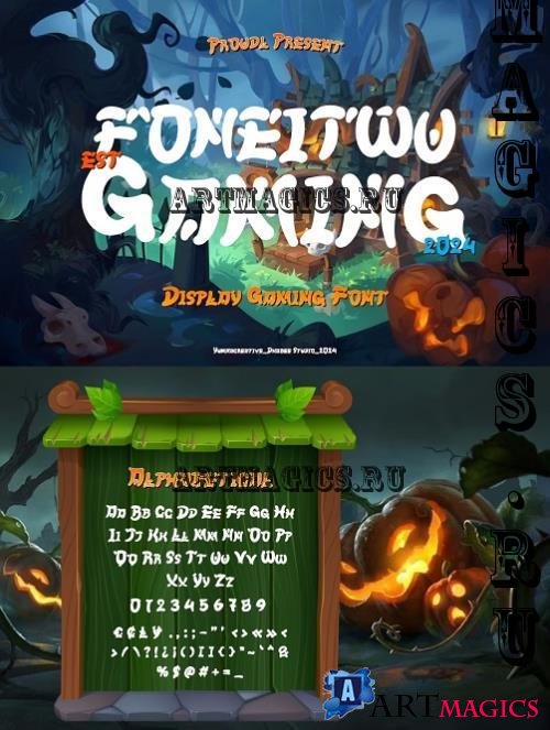 Foneitwu - Display Gaming Font - 287706214