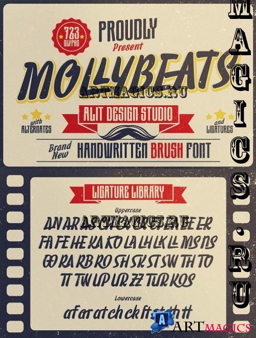 Molly Beats Handwritten Font - 285556918 - LKSSZNV