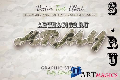 Army Sticker Editable Text Effect - 287566721