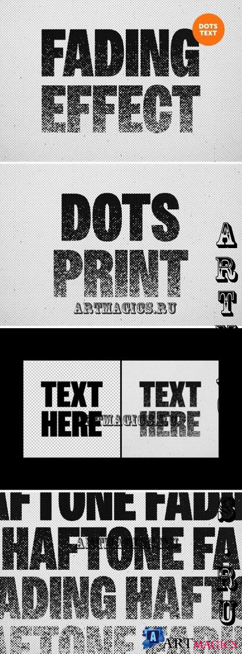 Halftone Fade Text Effect - 287773851 - 6768666