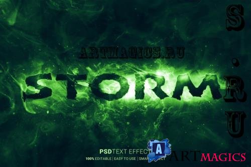 Storm Text Effect - HRUH3BD