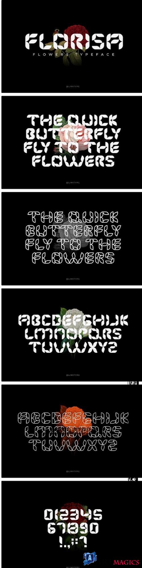 Florisa - Flowers font - 10311595