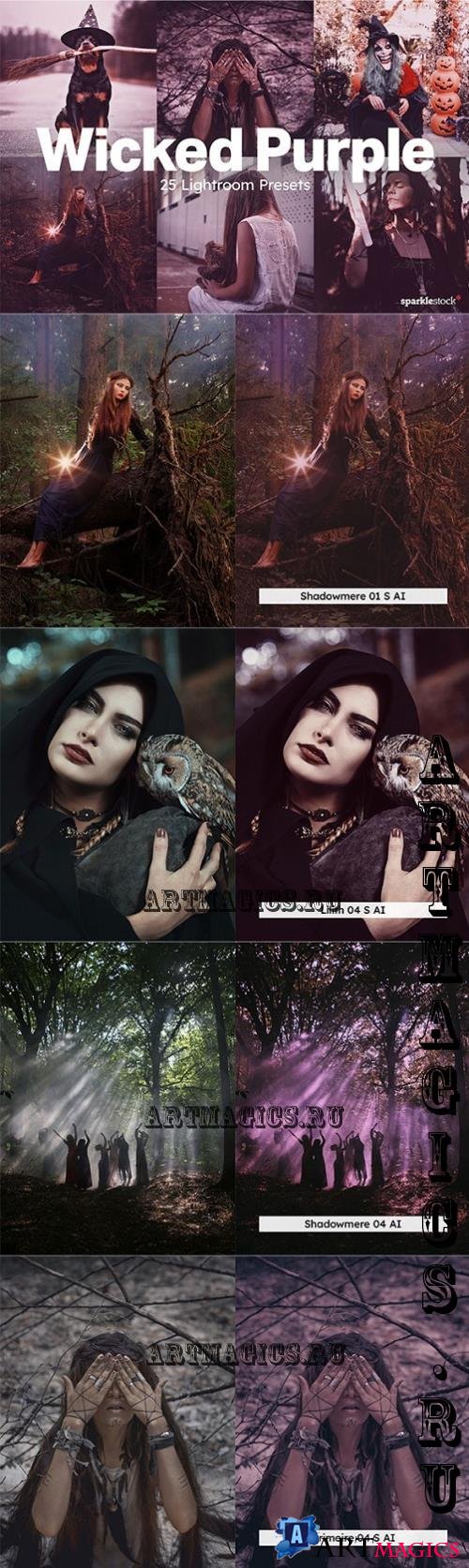 20 Wicked Purple Lightroom Presets - 287302721