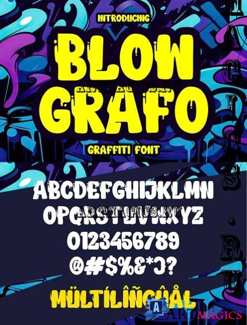 Blow Grafo - Urban Graffiti Font - VYEG7WX