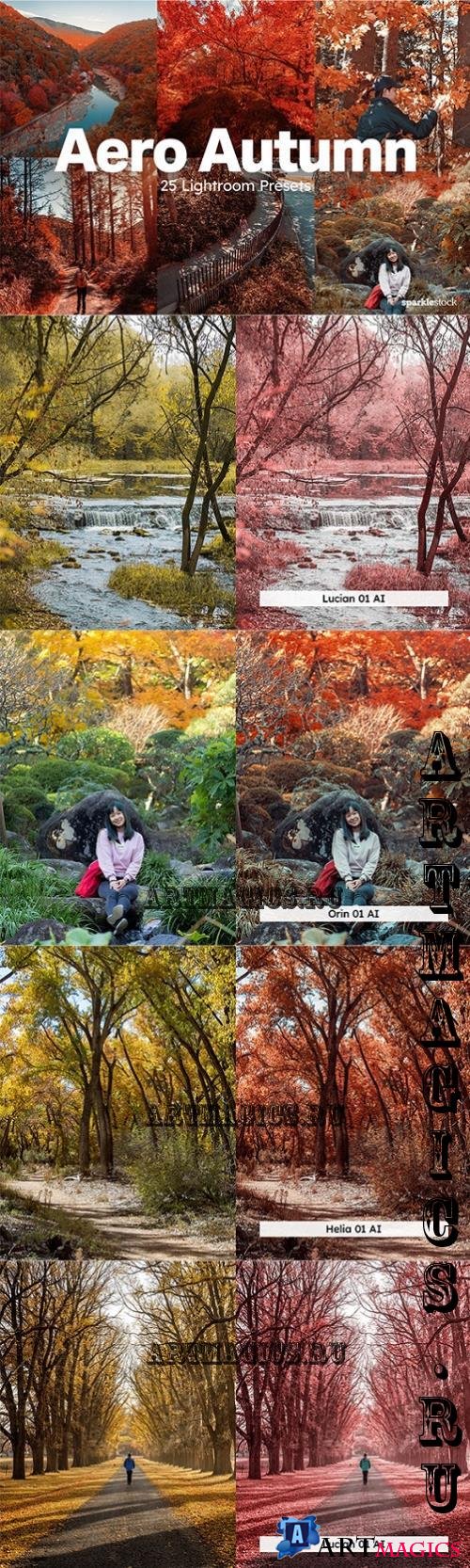 20 Aero Autumn Lightroom Presets LUT - 287538130