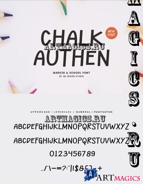 Chalk Authen - Marker & School Font - 279992476 - APWLCME