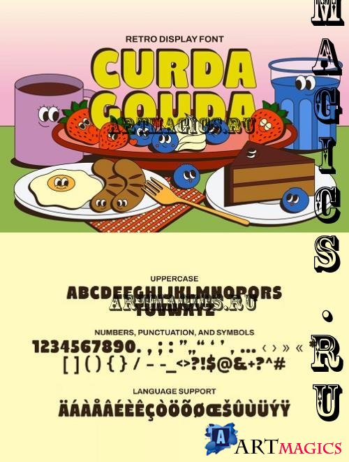 Curda Gouda - Retro Display Font - WMBKG5W