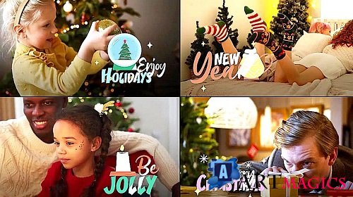 Videohive - Colorful Christmas Titles 54833878 - Project For Final Cut & Apple Motion