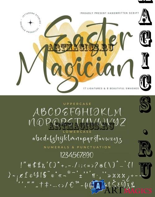 Easter Magician Handwritten Script - 8644WNZ