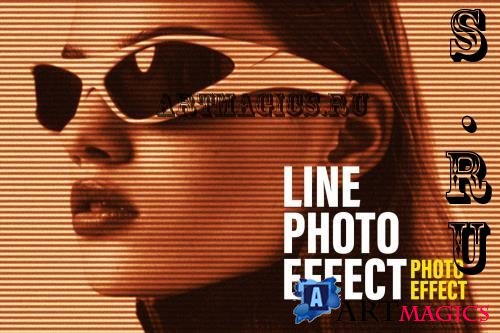 Halftone Line Photo Effect - 288017555 - U7CG5QZ