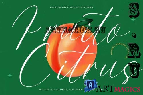 Fruito Citrus Modern Handwritten Font - 4QA2PEM