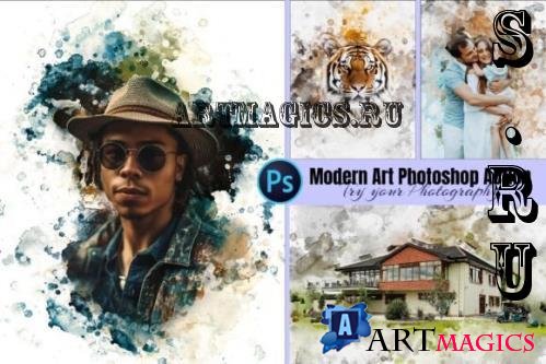 Modern Art Photoshop Action - 287677783