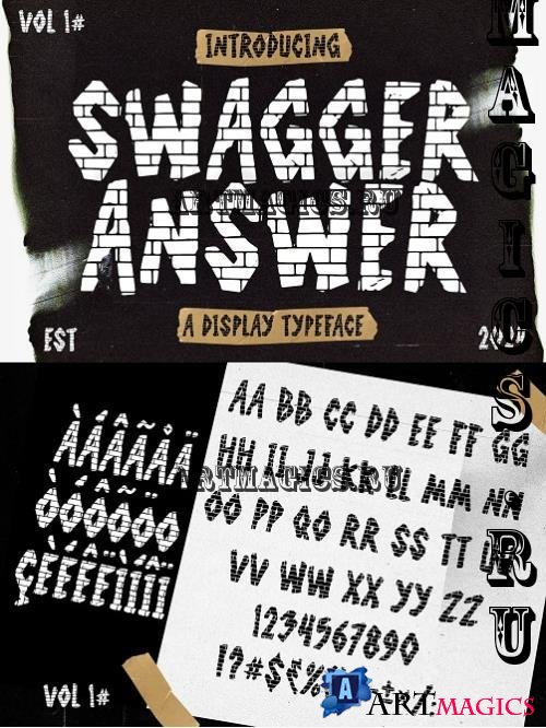 Swagger Answer Graffiti Y2k Display - 280254726 - 8J7TKDR