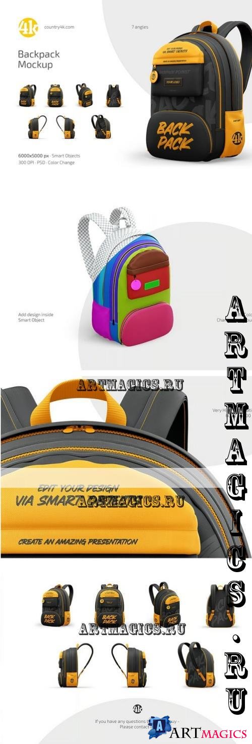 Backpack Mockup Set - 288258413