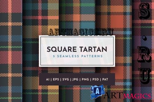 Set 5 Seamless Tartan Patterns - 2DPXHZH