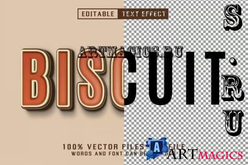 Biscuit 3d Text - Editable Text Effect - 6Y58VFP