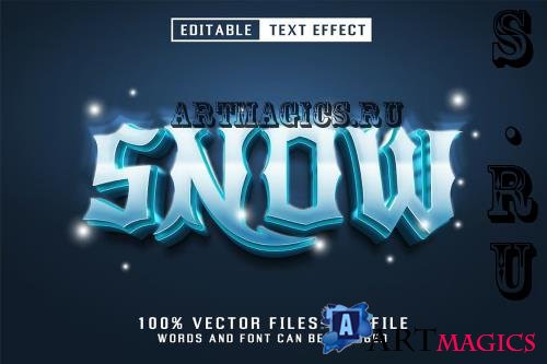 Snow 3d Text - Editable Text Effect - U9YF2WR