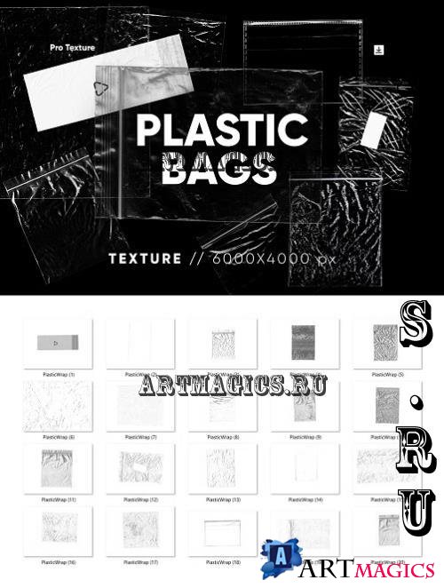 20 Plastic Bags Texture HQ - 42169340