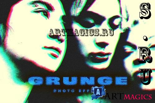 Grunge Offset PSD Photo Effect - STT4GNS