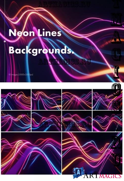 Neon Lines Backgrounds - AJPAQXK